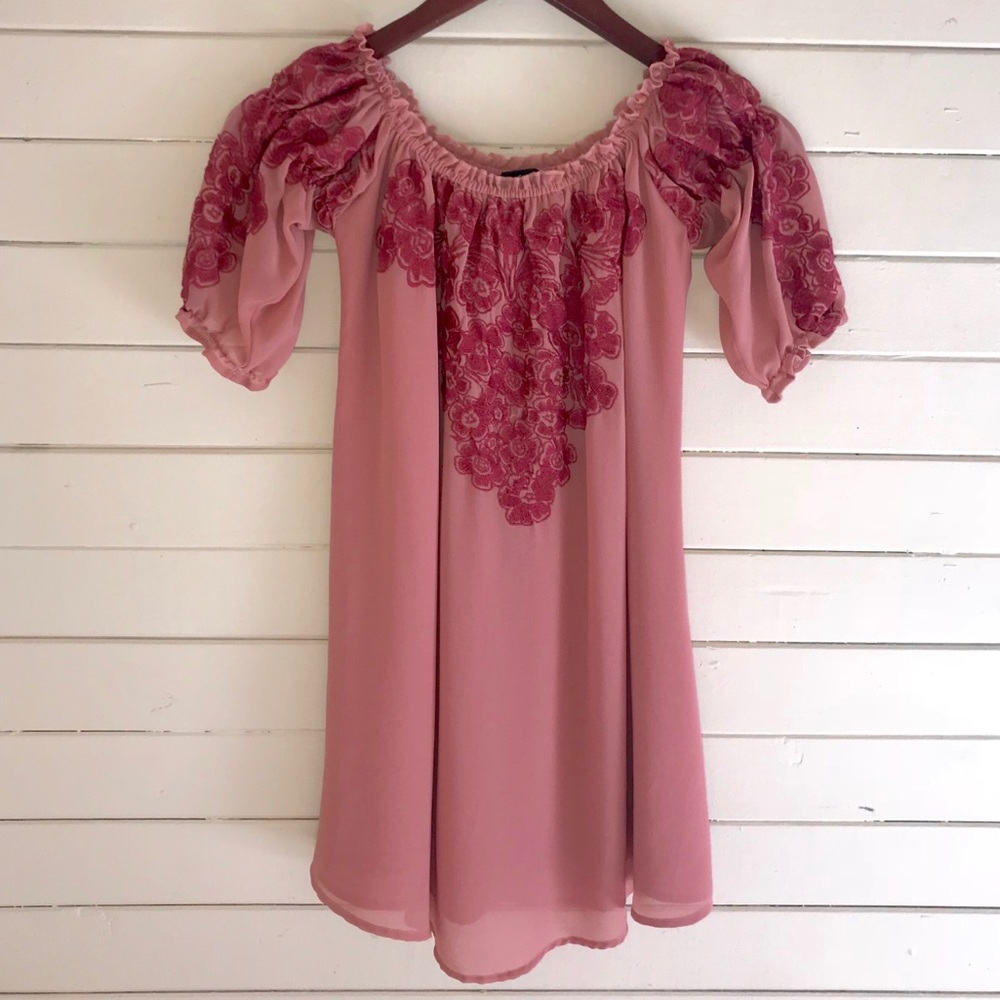 For Love & Lemons Sicily mini dress in Sangria